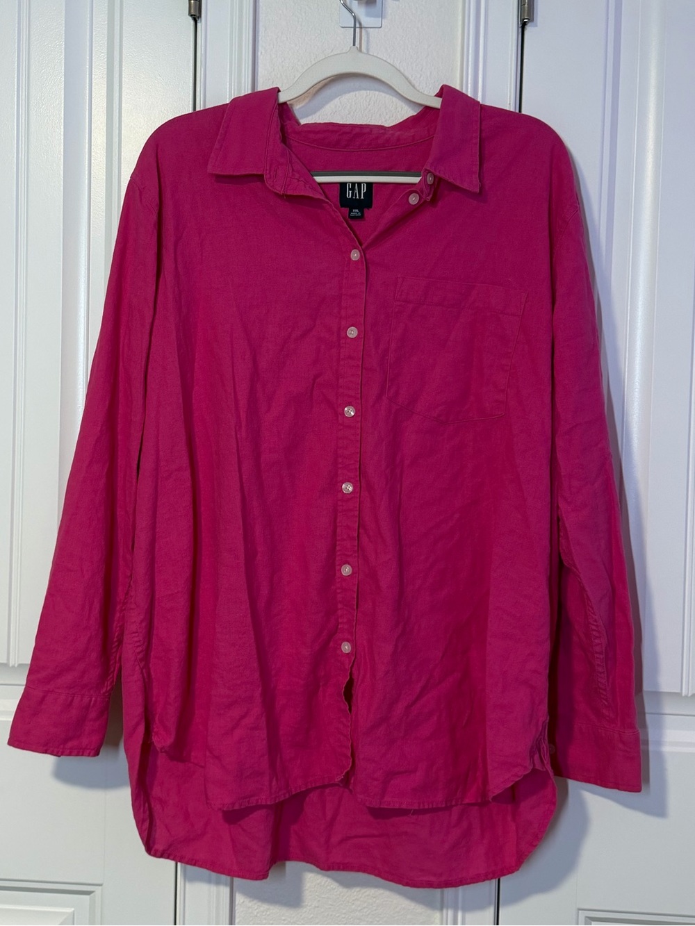GAP Fuchsia Button-Down Shirt